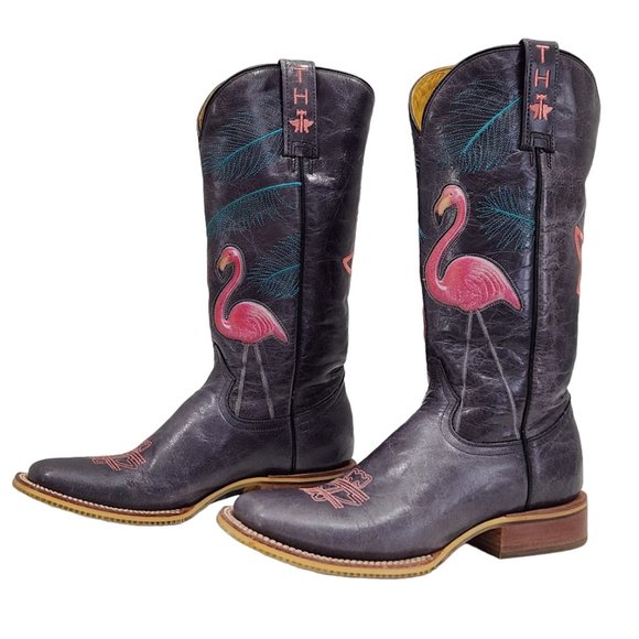 Tin Haul Shoes Tin Haul Womens Flamingo Cowboy Western Boots With